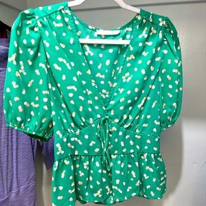Green blouse